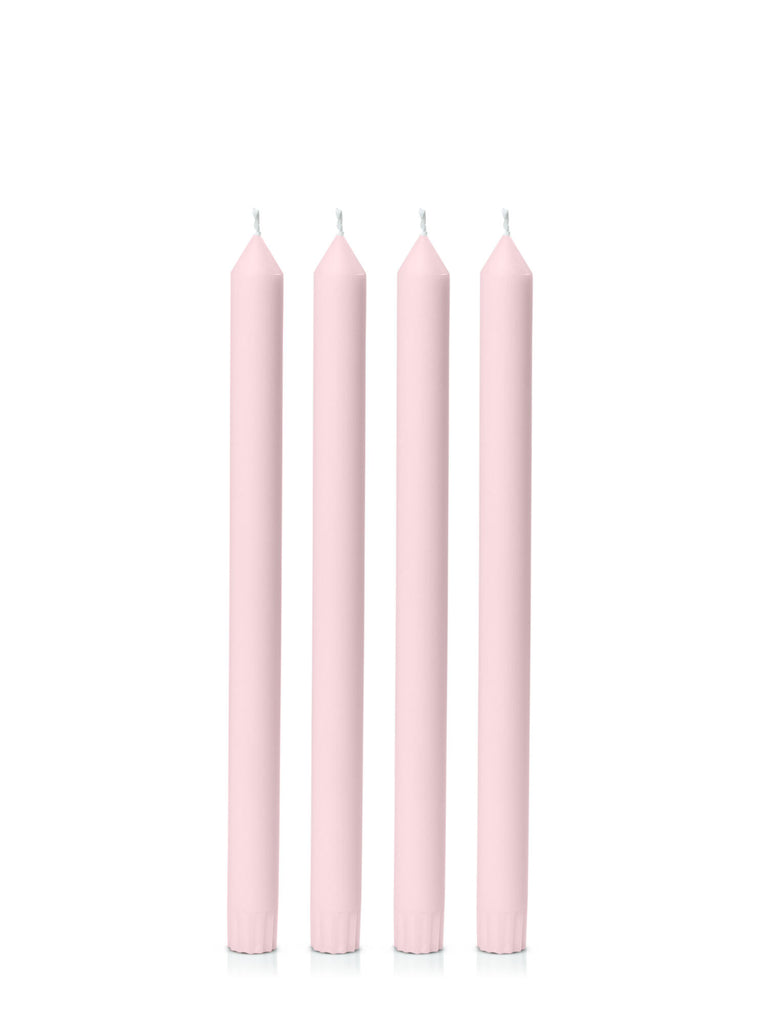DINNER CANDLE 30cm (Pack of 4), BLUSH PINK