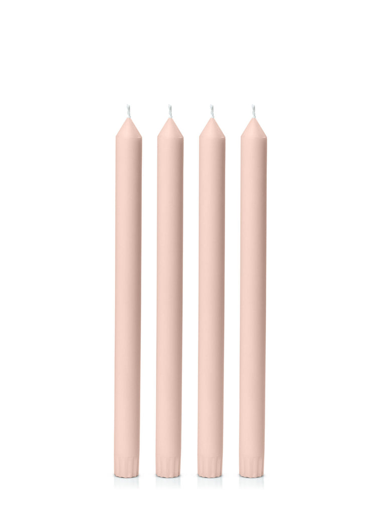 DINNER CANDLE 30cm (Pack of 4), NUDE