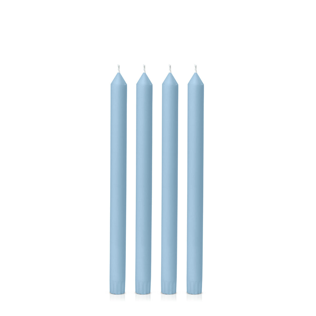 DINNER CANDLE 30cm (Pack of 4), PASTEL BLUE