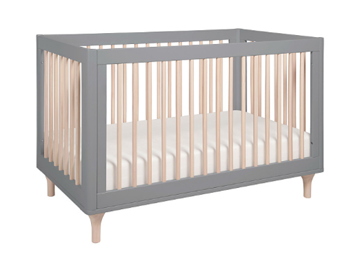BABYLETTO LOLLY CONVERTIBLE COT GREY/ WASHED NATURAL