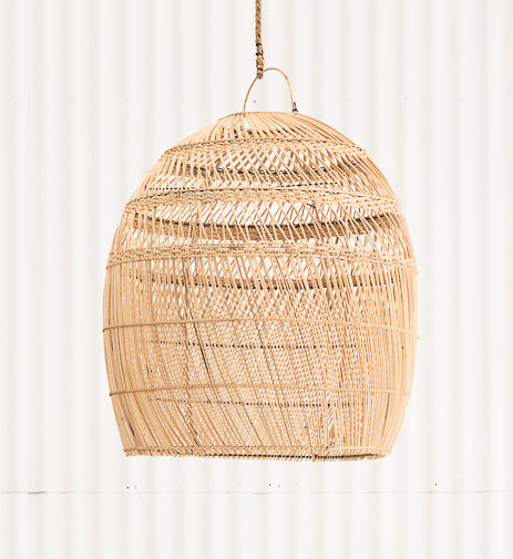 Large rattan deals pendant shade